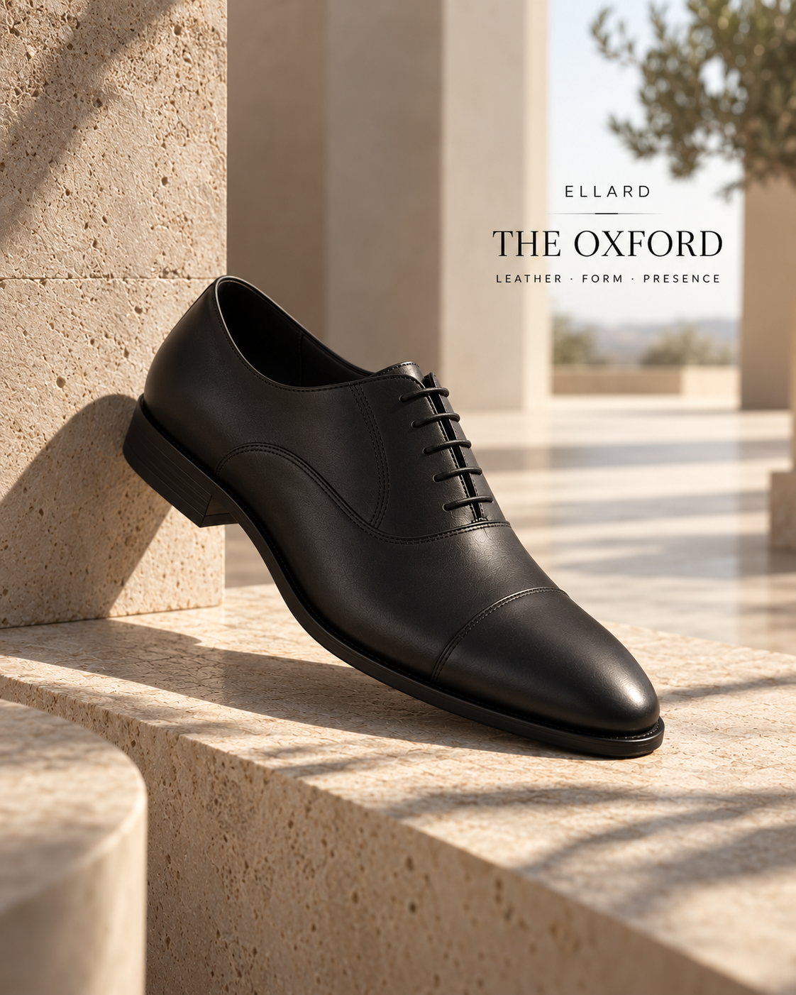 ELLARD Oxford in Black, alternate product view.